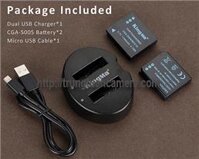 Bộ 2 pin 1 sạc đôi Kingma for Panasonic S005E / BCC12 / Leica BP-DC4 - Có tách set bán lẻ