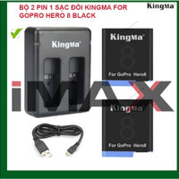 BỘ 2 PIN 1 SẠC ĐÔI KINGMA FOR GOPRO HERO 8 BLACK