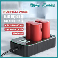 Bộ 2 Pin 1 Sạc Đôi KingMa W235 cho Fujifilm X-T4/XT-5 (Bản mới nhất V5)