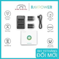Bộ 2 PIN +1 SẠC ĐÔI Nikon EN-EL15, EN-EL15A Ravpower DÙNG CHO NIKON Z6II, Z7.....