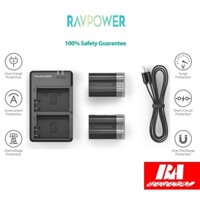 Bộ 2 PIN +1 SẠC ĐÔI Nikon EN-EL15, EN-EL15A Ravpower DÙNG CHO NIKON Z6II, Z7.....