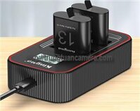 Bộ 2 pin 1 sạc đôi sạc nhanh Ver 3 Kingma for GoPro Hero 13 KIT BM058 - Có tách set bán lẻ