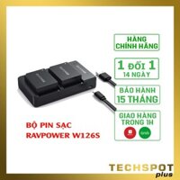 Bộ 2 pin 1 sạc Fujifilm NP-W126S Ravpower RP-BC023-Chính Hãng