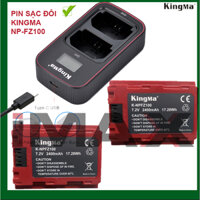 BỘ 2 PIN 1 SẠC KINGMA FOR SONY NP-FZ100 DUNG LƯỢNG CAO 2400MAH