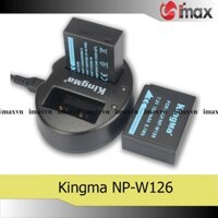Bộ 2 pin 1 sạc máy ảnh Kingma cho Fujifilm NP-W126