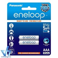 Bộ 2 pin sạc AAA Panasonic Eneloop 800mAh (Trắng)