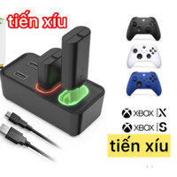 Bộ 2 pin sạc cho tay cầm Xbox One X S Elite 1/2 Sẻries kèm dock sạc ngoài Dobe battery XBOXONE Controller