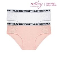 Bộ 2 Quần Lót Nữ Cotton Phối Ren Miley Lingerie FCB05 - M