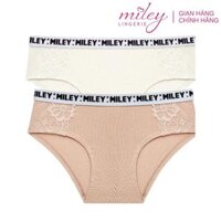 Bộ 2 Quần Lót Nữ Cotton Phối Ren Miley Lingerie FCB04 - M