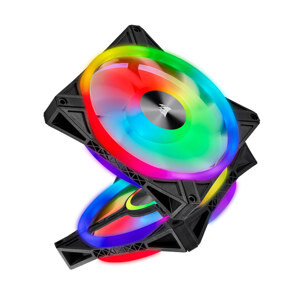 Bộ 2 quạt máy tính 140mm Corsair QL140 PRO RGB LED kèm Node Core - CO-9050100-WW