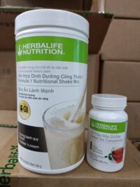 Bộ 2 sản phẩm herbalife sữa f1 herbalife và trà thảo mộc cô đặc herbalife