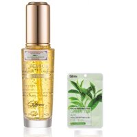 [Bộ 2 Sản Phẩm] Serum Tinh Chất Vàng 24K Tái Tạo Căng Cơ Benew Hàn Quốc ( 50ml/ Chai) Và Mặt Nạ Benew (22g/gói)