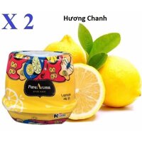 Bộ 2 Sáp thơm phòng khử mùi PureAroma Korea Hương Chanh (Vàng) KS308