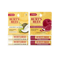 Bộ 2 son dưỡng ẩm Burt's Bees Lip Balm Moisturizing Lip Care% Natural Coconut & Pear/Pomegranate 4,25gx2 (Mỹ)