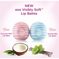 Bộ 2 Son trứng dưỡng môi EOS Visibly Soft Lip Balm 7g (Vanilla Mint Coconut Milk)