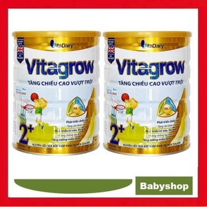 Bộ 2 sữa bột VitaDairy Vitagrow 2 - hộp 900g (dành cho trẻ từ 6-12 tháng tuổi)