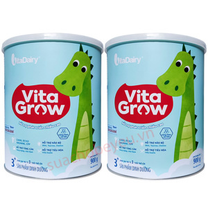 Bộ 2 sữa bột VitaDairy Vitagrow 2 - hộp 900g (dành cho trẻ từ 6-12 tháng tuổi)