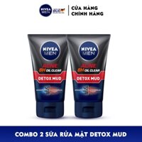 Bộ 2 Sữa Rửa Mặt NIVEA MEN Acne Oil Clear Bùn Khoáng Giúp Giảm Mụn | Sạch Nhờn (100 g) - 83940