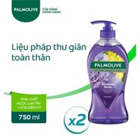 Bộ 2 sữa tắm Palmolive Aroma thư giãn toàn thân 750ml - Ngọc Lan Tây