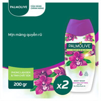 Bộ 2 Sữa tắm Palmolive mịn màng quyến rũ 100% chiết xuất từ Phong Lan 200g