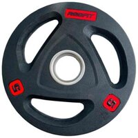 Bộ 2 Tạ miếng cao su bánh tạ cao su 3 lỗ REEFIT 5kg phi 50 2 miếng 5kg, tổng 10kg