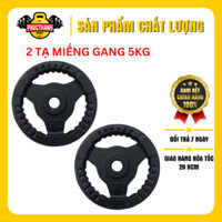 Bộ 2 tạ miếng gang tạ bánh gang 3 lỗ 5kg Reefit (gồm 2 miếng) (PHUCTHANHSPORT)