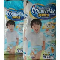 Bộ 2 Tã quần Mamypoko XL24 bé trai