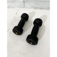 Bộ 2 tạ tay cao su đen 1kg