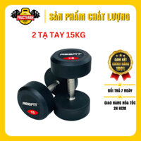 Bộ 2 tạ tay cao su REEFIT 15kg Tạ Phòng Tập (2 cục 15kg, tổng 30kg) (PHUCTHANHSPORT)