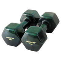 Bộ 2 tạ tay cao su Reefit màu đen 8kg gồm 2 cục