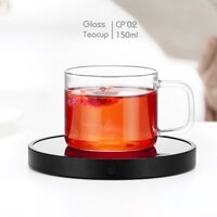 Bộ 2 tách trà thủy tinh 150ml CP'02/2