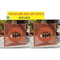 BỘ 2 TẤM HOA SEN 60X60CM TRANG TRÍ VÁCH NGĂN, CHỐNG KHÓI BÀN THỜ