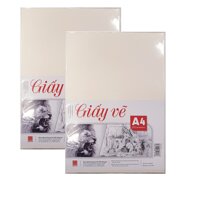 Bộ 2 tập giấy vẽ màu nước A4 Hồng hà