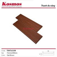 Bộ 2 thanh gỗ nhựa đa năng Kosmos chính hãng 72x1100m dày 1.1mm