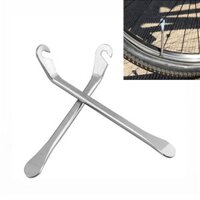 Bộ 2 Thanh Nạy Lốp Xe Đạp Chất Liệu Thép Không Gỉ Dài 12cm Móc Lốp Xe Đạp Giúp Vá Lốp Săm Xe Đạp