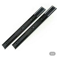 Bộ 2 thanh ray bi 3 tầng giảm chấn GEMANIVN cao cấp, ray trượt ngăn kéo giảm chấn