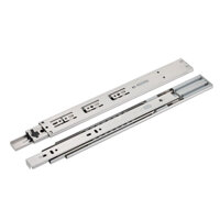 Bộ 2 thanh ray trượt kéo ngăn tủ, Hộc tủ, Ray bi 3 tầng loại có giảm chấn EUROGOLD - CHÍNH HÃNG