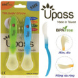 Bộ 2 thìa ăn dặm siêu mềm UPASS UP3007 - màu CL, LX, XC
