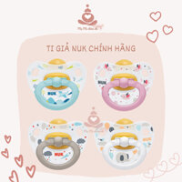 Bộ 2 Ti Giả Cao Su Cho Bé Nuk Happy Kids Chỉnh Nha Giảm Quấy Khóc