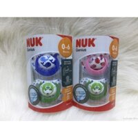 Bộ 2 ti giả NUK Silicon Genius  0 - 6M