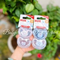 Bộ 2 ti giả NUK Space silicone (TI DẸT CHỈNH NHA) [BabyUS]