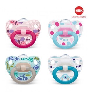 Bộ 2 ti giả silicone Nuk Classic 6-18M NU01809