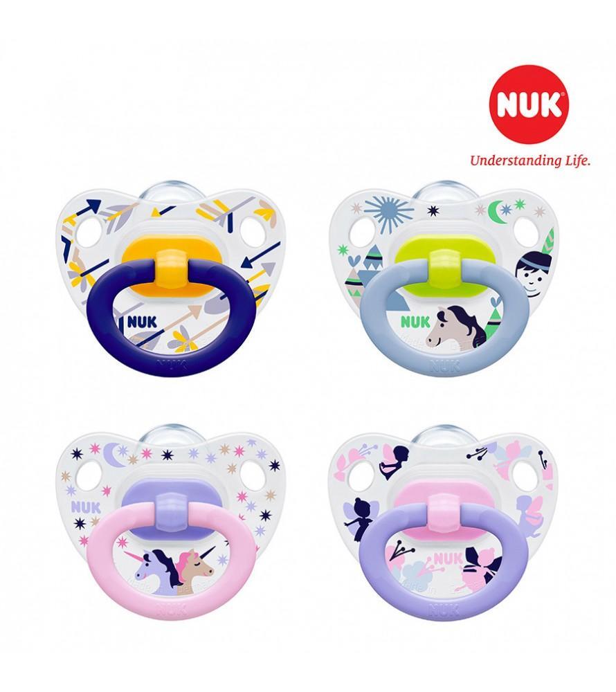 Bộ 2 ti giả silicone Nuk Classic 6-18M NU01809