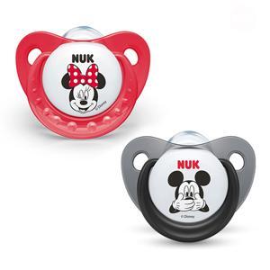Bộ 2 ti giả silicone Nuk Mickey Sleeptime 6-18M NU34339