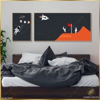 Bộ 2 Tranh Bay Lơ Lửng RLHC3999