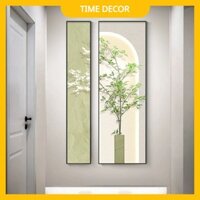 Bộ 2 Tranh Tráng Gương Goldsun " THIÊN NHIÊN CÂY CẢNH" In UV5D Cao Cấp - Giá Sỉ Tại Xưởng.