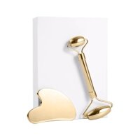 Bộ 2 Trong 1 Đồng Con Lăn Máy Mát Xa, Thích Hợp Cho Da Mặt Cạo Cơ Thể Con Lăn Chăm Sóc Da Mặt Máy