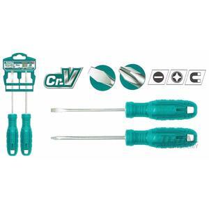 Bộ 2 tua vít dẹp và bake Total THTDC250201