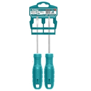 Bộ 2 tua vít dẹp và bake Total THTDC250201