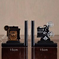 Bộ 2 Tượng Giá Đỡ Sách Chặn sách hình Máy Chiếu Phim